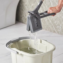 High-Density Sponge Mop with Easy Squeeze & Replacement Head for Various Floors Cleaning