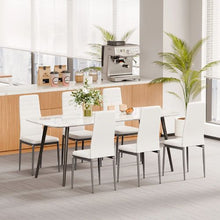 Modern Dining Room Accent Chairs for Dining Tables Space-Saving Kitchen Table (Set of 6)