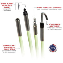 Glow Fish Rod Kit 1/4 in 24 ft 7-36-23T
