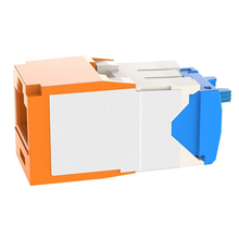 22-26 AWG Mini-Com RJ45 TG Style Cat6A 10Gig UTP Jack Module Polycarbonate CJ6X88TGOR-C (Pack of 100)
