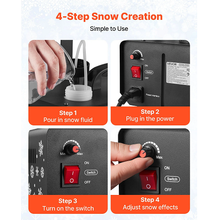 650W Snow Maker Machine Handheld/Hanging Snow Maker with Portable Handle