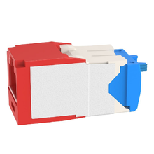 22-26 AWG Mini-Com RJ45 TG Style Cat6A 10Gig UTP Jack Module Polycarbonate CJ6X88TGRD-24