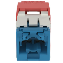 22-26 AWG Mini-Com RJ45 TG Style Cat6A 10Gig UTP Jack Module Polycarbonate CJ6X88TGRD-24