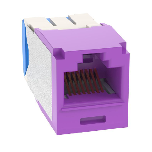 22-26 AWG Mini-Com RJ45 TG Style Cat6A 10Gig UTP Jack Module Polycarbonate CJ6X88TGVL-C (Pack of 100)