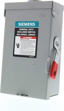 60A 240VAC 250VDC 3 Pole General Duty Safety Switch GNF322RA