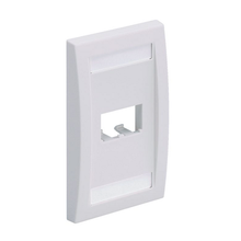 2 Port Mini-Com Executive Series Single Gang Faceplate Mount ABS CFPE2WHY