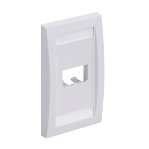 2 Port Mini-Com Executive Series Single Gang Faceplate Mount ABS CFPE2WHY