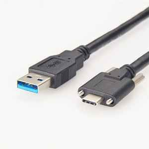 USB 3.1 Type-C to C Dual Screw Lock Cable PCM-CLC-18