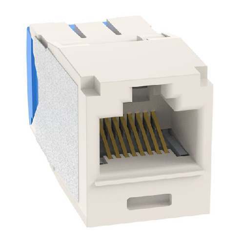 22-26 AWG Mini-Com RJ45 TG Style Cat6A 10Gig UTP Jack Module Polycarbonate CJ6X88TGWH-24 (Pack of 24)