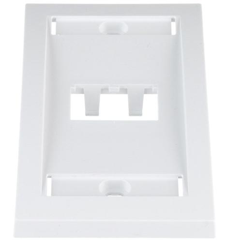 2 Port Mini-Com Executive Series Single Gang Faceplate Mount ABS CFPE2