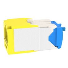 22-26 AWG Mini-Com RJ45 TG Style Cat6A 10Gig UTP Jack Module Polycarbonate CJ6X88TGYL-24 (Pack of 24)