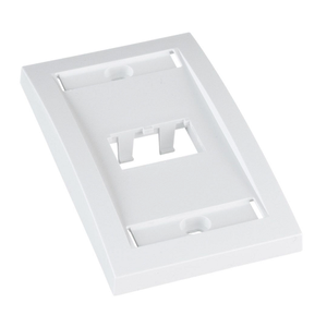 2 Port Mini-Com Executive Series Single Gang Faceplate Mount ABS CFPE2WHY