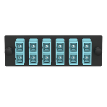 6 Port Opticom SC Fiber Optic Adapter Panel Duplex OM3/OM4 FAP6WAQDSCZ