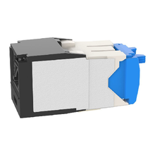 22-26 AWG Mini-Com Cat6A Shuttered Jack Module RJ45 TG Style CJH6X88TGBL
