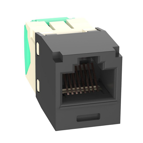 1 Port 28-30 AWG Mini-Com Cat6 Plus Jack Module TG Style UTP RJ45 CJT688TGBL