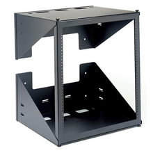 19" Wall Mount Swing Rack Black SR318