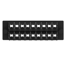 18 Port Opticom MPO Fiber Optic Adapter Panel FAP Horizontal FAPH1812BLMPO