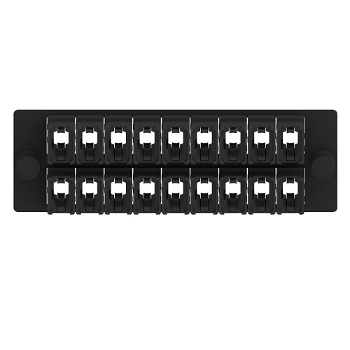 18 Port Opticom MPO Fiber Optic Adapter Panel FAP Horizontal FAPH1812BLMPO