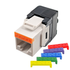 Cat6/6A UTP 180 Degree Jack 110 Style Toolless White Keystone S45-3600W (Pack of 25)