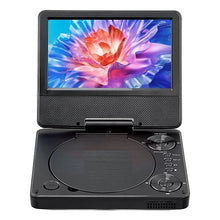 Portable DVD Player 4 Hours Built-in Rechargeable Battery AC Power Adapter Remote Control Dual Speakers Remote Control