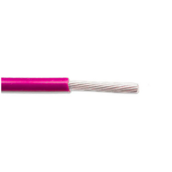 14 AWG 19 Stranded Unshielded M16878/17-BKE-0P Tinned Copper PVC Nylon Jacket 105C 600V Lead Wire Pink