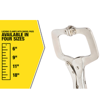 11" Locking Clamp With Swivel Pads LCS11 (Pack of 6)