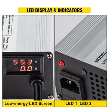 15Amp 48V Aluminum Alloy Triangle 3-Pin RXV Plug LED Indicator Golf Cart Battery Charger