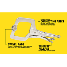 11" Locking Clamp With Swivel Pads LCS11 (Pack of 6)