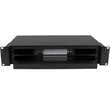 2U Rack Mount Fiber Distribution Patch & Splice Panel Slide Out FDU with Splice Trays FB36-1627R6