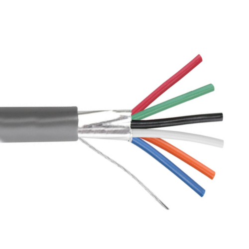 16 AWG 6 Conductor Shielded Multi Conductor Cable