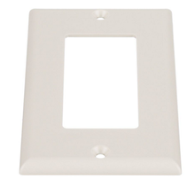 1 Port Surface Raceway Single Gang Screw-on Faceplate ABS CPGIW