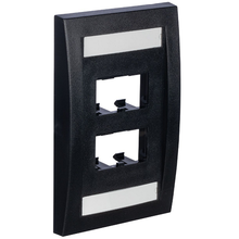 4 Port Mini-Com Executive Series Single Gang Faceplate Mount ABS CFPE4BLY