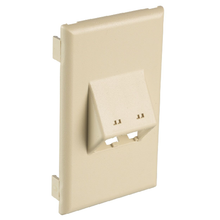 PVC 2Port Surface Raceway Single Gang Faceplate Fittings Ivory T70FV2EI