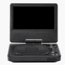 Portable DVD Player 4 Hours Built-in Rechargeable Battery AC Power Adapter Remote Control Dual Speakers Remote Control