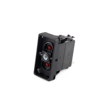 20A 12VDC DPDT Dual Red LED Illuminated Rocker Switch VDD2UTTB-00000-000