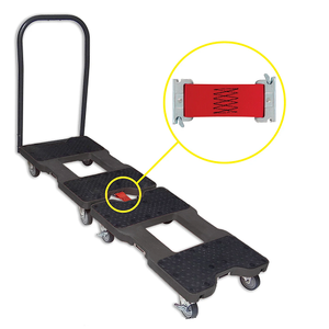 Snap-Loc Industrial Strength E-Track Push Cart Black Dolly SL1500P4B