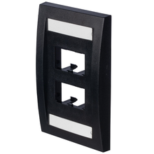 4 Port Mini-Com Executive Series Single Gang Faceplate Mount ABS CFPE4BLY