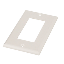 1 Port Surface Raceway Single Gang Screw-on Faceplate ABS CPGIW