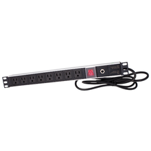 1U Power Distribution 8 Way PDU With Main Switch and Breaker