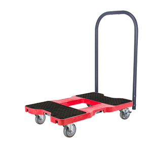 Snap-Loc Industrial Strength E-Track Push Cart Red Dolly SL1500P4R