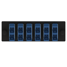 6 Port Opticom SC Fiber Optic Adapter Panel Duplex OS1/0S2 FAP6WBUDSCZ