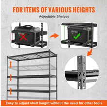 5-Tier Heavy Duty Storage Shelving Unit 2000 lbs Capacity