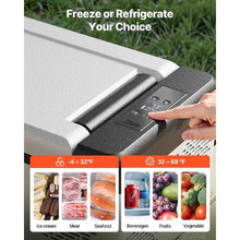 12V 10 Qt Portable Refrigerator – Mini Freezer (-4℉~68℉) with App Control for Camping Travel & Home Use