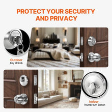 Door Knob & Deadbolt Lock Set for Entrance Doors