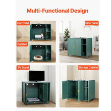41.3-Inch Self-Cleaning Litter Box Enclosure Hidden Cabinet with Drawer & Divider Power Outlet Fits Most Smart Litter Boxes