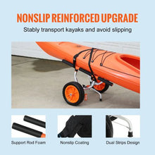 Heavy Duty Kayak & Canoe Cart – 450 lbs 12" Solid Tires Adjustable Width Detachable with Nonslip Foot for Paddleboards