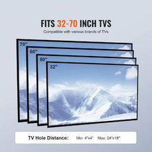 32 to 70 In Mobile TV Stand and Wheels Double Tray for Audio-Visual Devices for Bedroom Living Room (Rolling)