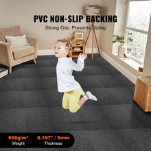 20 x 20 In Reusable Carpet Tiles with Padding – Soft Padded Squares for Easy DIY Installation in Bedroom & Living Room (20 Pcs)