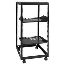 Rack, 15"-40" Adjustable Depth 20U Open Frame Server Rack