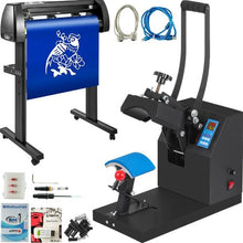 5.5 × 3.5" Cap Heat Press & 53" Vinyl Cutter Machine with Floor Stand